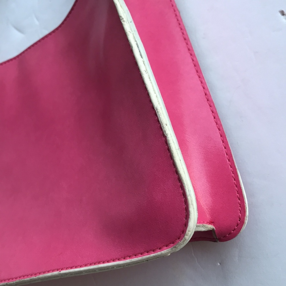 Y2K Vintage Barbie Pink Girly Soho Flap Shoulder Bag Preppy Purse Vegan Mob Wife - Picture 12 of 17